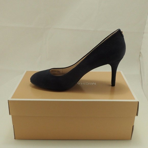 NIB MICHAEL KORS 40F3MFMP2S MK FLEX NAVY PUMP 9.5 - Picture 2 of 8